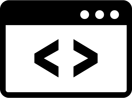 Icon of a code in a website