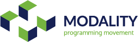 Logo van het logistieke bedrijf Modality programming movement